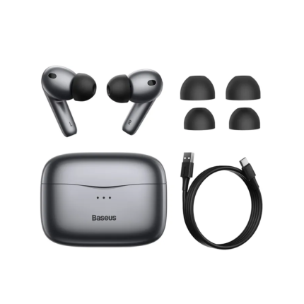 Baseus S2 ANC Earphone Active Noise Cancelling Hi-Fi Audio Gaming TWS Earphone NGS2-0G Grey