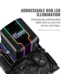 Cooler Master AMD Wraith Ripper ThreadRipper TR4 High Performance CPU Air Cooler, ARGB Threadripper logo’s display, 7 Heat Pipes, Dual Tower Heatsink, Wraith Armor Air-Guide - 2