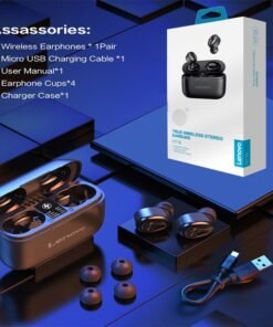 Lenovo TWS HT18 Wireless Bluetooth 5.0 Sport Active Noise Cancelling Earbuds-Black - 2