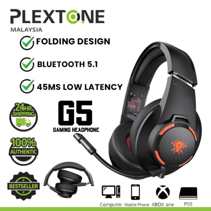 Plextone G5 Bluetooth Foldable Gaming Headset