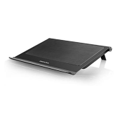 DEEP COOL N65 Laptop Cooling Pad, Dual 140mm Fans of 1000RPM, Full Metal Panel, Removable Dust Filter, Anti-Slip Baffle, Two Adjustable Angles, USB3.0 x1