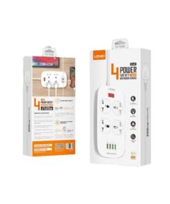 LDNIO SC4407 Power Socket 4 USB Charger With Power Extension Cord