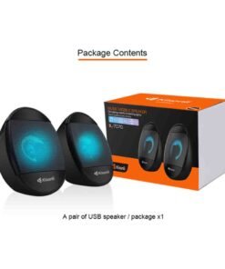 kisonli L-7070 2.0 speaker Mini Gaming Speakers USB Wired computer LED changing light speaker - 3