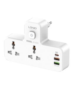 LDNIO Power Strip 2 Port with 2 USB and 1 USB-C PD & QC3.0 - 2