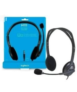 Best Budget Call Center Headphone/ Headset With Adjustable Microphone- Logitech (H111) - 2