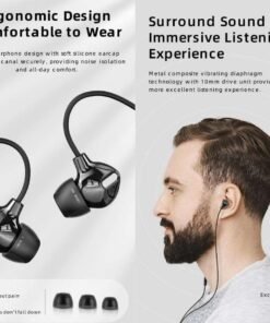 Rock Space Obsidian Stereo Earphones – Black - 3