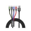 Baseus 4 in 1 Rapid Series Cable (2 Lightning, 1 Type C, 1 Micro USB) - 2