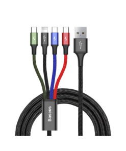 Baseus 4 in 1 Rapid Series Cable (2 Lightning, 1 Type C, 1 Micro USB) - 2