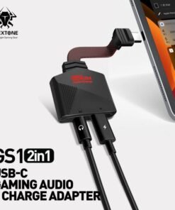 Plextone GS1 Mark II 3-in-1 USB-C Gaming Audio + Charger Adapter
