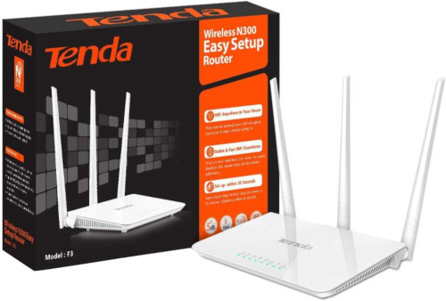 Tenda F6 N300 4 Antenna 300 Mbps Easy Setup Wireless Router
