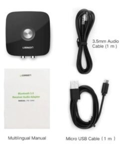 UGREEN Wireless Bluetooth Audio Receiver 5.0 with 3.5mm and 2RCA Adapter with SRRC - 2