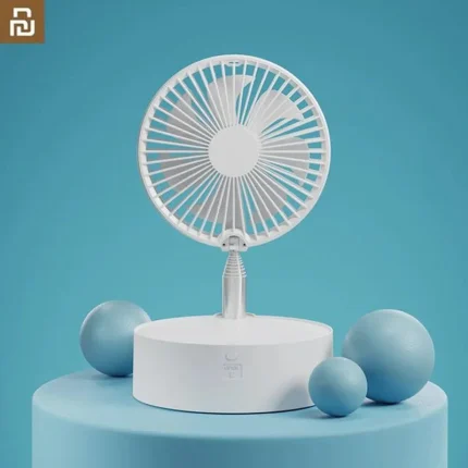 Xiaomi Youpin Qualitel N97 Portable Retractable USB Charging Fan with Ring Light Timing Control Touch Control Panel