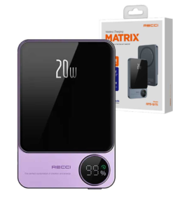 RECCI RPB-W15 Matrix 5000mAh PD20W and 15W Wireless Charging Power Bank