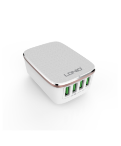 LDNIO A4404 Rapid Charge 4 USB Port AUTO ID 4.4A Travel Charger