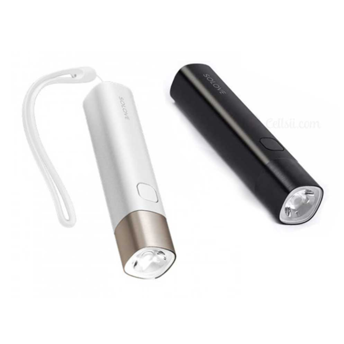 Xiaomi Solove X3s USB Flashlight And 3000mAh Power Bank Black