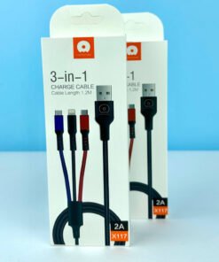 WUW X117 3-IN-1 CHARGING CABLE 1.2M - 3