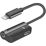 HOCO 2 IN 1 AUDIO CONVERTER EAUC-12 LIGHTNING AUDIO AND CHARGE ADAPTER