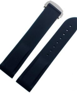 NAVY BLUE 22mm Rubber/Silicone STRAP/BAND FIT OMEGA WATCH