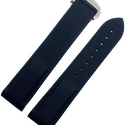 NAVY BLUE 22mm Rubber/Silicone STRAP/BAND FIT OMEGA WATCH