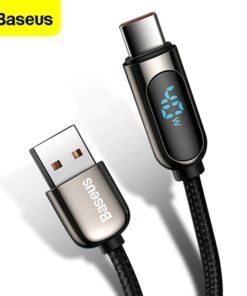 BASEUS DISPLAY FAST CHARGING DATA CABLE USB TO TYPE C 1M 5A - 2