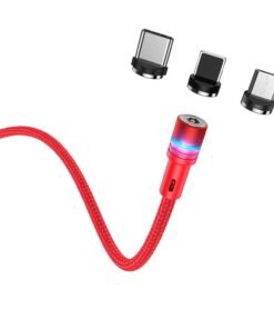 HOCO U98 3-IN-1 MAGNATIC CHARGING CABLE TYPE-C+LIGHTNING+MICRO  CABLE 1.2M