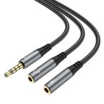 HOCO UPA21 2-IN-1 3.5 AUDIO ADAPTOR CABLE