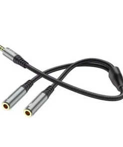 HOCO UPA21 2-IN-1 3.5 AUDIO ADAPTOR CABLE - 2