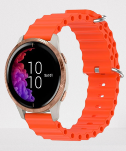Silicone Ocean Band/Strap 20mm Orange - 3