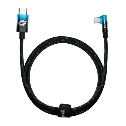 BASEUS MVP 2 ELBOW TYPE C TO TYPE C 100W CHARGING DATA CABLE