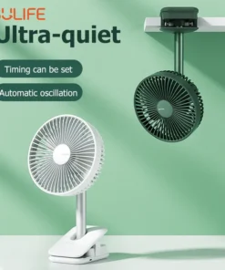 JISULIFE FA13P Clip Fan Auto-Oscillating Clip-On Fan (8000mAh) - 2