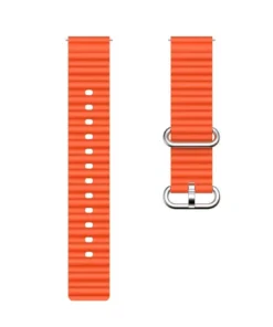 Silicone Ocean Band/Strap 20mm Orange - 2