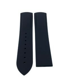 NAVY BLUE 22mm Rubber/Silicone STRAP/BAND FIT OMEGA WATCH - Image 2