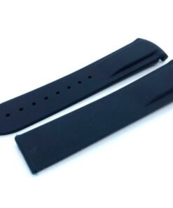 NAVY BLUE 22mm Rubber/Silicone STRAP/BAND FIT OMEGA WATCH - Image 4