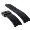 BLACK SILICONE WATCH BAND 20MM WATCH BAND STRAP