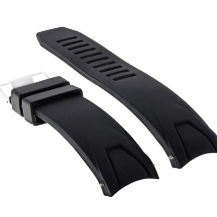 BLACK SILICONE WATCH BAND 20MM WATCH BAND STRAP