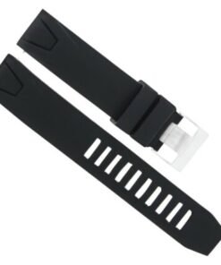 BLACK SILICONE WATCH BAND 20MM WATCH BAND STRAP - 4