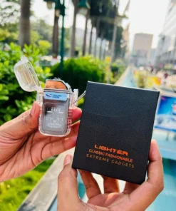 Transparent Windproof Waterproof Electronic Cigarette Lighter Smoking Plasma Double Arc Electric Rechargeable Usb Limited - 4