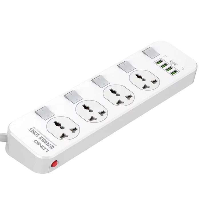 LDNIO 4 USB 4 Power Socket