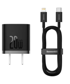BASEUS GaN5 Fast Charger 1C 20W CN With Type C To iPhone Cable - 7