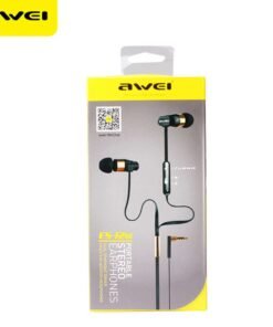 Original Awei ES 12Hi Wired In Ear Earphones with Mic Supports Hands Free Talking On Cord