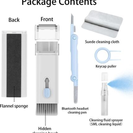 The 7-in-1 Computer Keyboard Cleaner Brush Kit is here to help you maintain your electronic companions. In today's digital age, our electronic devices play an integral role in our lives.