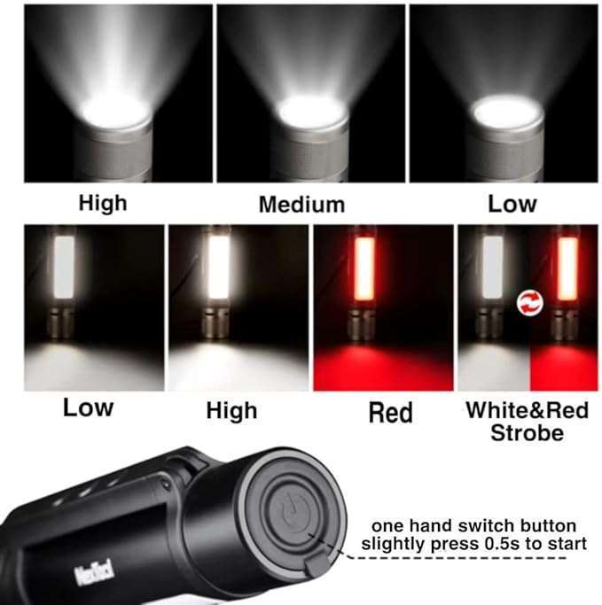 Nextool NE20030 1000LM 18650 Rechargeable Emergency Flashlight Quick strobe light with self defense Voice