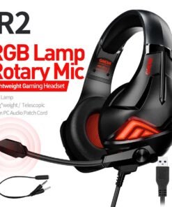 Mowi R2 RGB Lighting Over-Earphone Gaming Headset Both For PC & Phone - 2