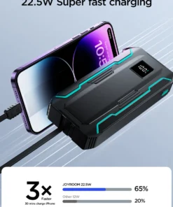 JOYROOM JR-L018 20000mAh 22.5W Power Bank with Dual Cable Built-in Buzzer with Emergency SOS Alarm