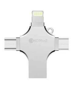 Coteetci 4-in-1 Zinc Alloy iUSB USB Flash Drive 128 GB