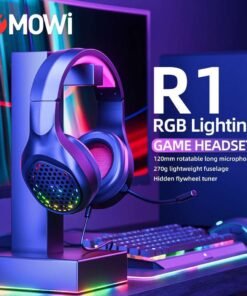 MOWI R1 STEREO 3.5MM NOISE CANCELLING HEADSET GAME WITH MIC LED LIGHT - 2