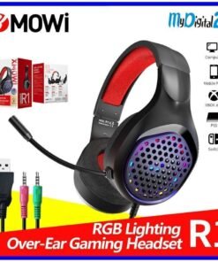 MOWI R1 STEREO 3.5MM NOISE CANCELLING HEADSET GAME WITH MIC LED LIGHT - 3