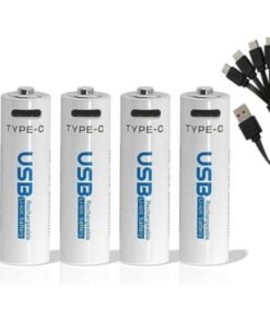 AiVR USB Rechargeable 900mWh AAA Batteries – 4pc