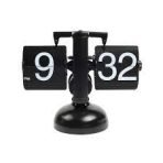 Auto Flip Digital Clock Operated Quartz Clock Home Decors Retro Flip Clock Flip Internal Gear Operated