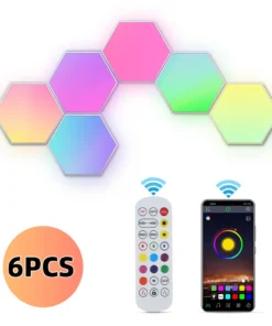 CL Lighting Smart Control Hexagonal Gaming Led Lights Multi Color Diy Rgbic